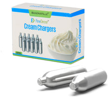 Load image into Gallery viewer, FineDecor Whipped Cream Chargers Stainless Steel N2O for Whipped Cream - Pack of 10, (FD 3428)
