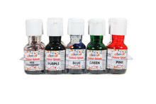 Load image into Gallery viewer, Colourmist Colour Splash Assorted 20 Gm, Pack of 10 Colours (Yellow, Orange, Green, Blue, Purple, Red, Brown, Pink, Royal Blue, Red Strawberry)
