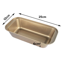 Load image into Gallery viewer, FineDecor Nostick Loaf / Bread / Toast Pan, Carbon Steel Bakeware Bread Toast Mould Baking Pan (25*12*6 CM), Gold, FD 3123
