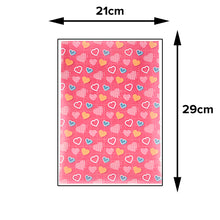 Load image into Gallery viewer, FooDecor Proffessionals Printed Edible Wafer Paper Sheets, Edible Cake Decoration Sheet, Love Theme Dye Frosting Sheet, Cake Wrap, A4 Size - BV 3042
