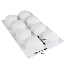 Load image into Gallery viewer, FineDecor 3D Heart Shape Silicone Mousse Cake Mould Non-stick Silicone Mould Tray for Handmade Chocolate,Dessert, Pastry, Brownie FD 3163 (8 Cavity)
