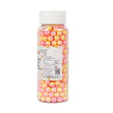 Load image into Gallery viewer, Glint Dual Tone Pearl Balls for Cake Decoration ( 7mm ) ( Yellow &amp; Pink ), 150g | Dual Colour Cake Sprinkle For Cake Decoration | 150g
