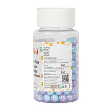 Load image into Gallery viewer, Glint Dual Tone Pearl Balls for Cake Decoration ( 7mm ) ( Blue &amp; Purple ), 75g | Dual Colour Cake Sprinkle For Cake Decoration | 75g
