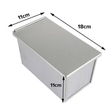 Load image into Gallery viewer, FineDecor Premium Big Nonstick Aluminium Steel Bread Mould/Loaf Pan/Bread Pan/Toast Mould/Bread Tin with Cover Bakeware (Silver) For 450 gm, FD 3116
