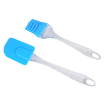 Load image into Gallery viewer, FineDecor Spatula and Pastry Brush Set, Oil Brush for Cooking, Silicon Brush for Kitchen, FD 3058
