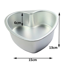 Load image into Gallery viewer, FineDecor Premium Aluminium Cake Pan/Mould, Heart Shape (6 inch diameter * 2 inch height), FD 3022

