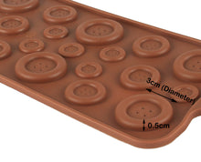 Load image into Gallery viewer, Finedecor Silicone Button Shape Chocolate Mould - FD 3154, (19 Cavities)
