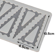 Load image into Gallery viewer, FineDecor Triangle Wave Pattern Silicone Chocolate Garnishing Mould (6 Cavity), Garnishing Sheet For Chocolate And Cake Decoration, FD 3510
