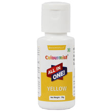 Load image into Gallery viewer, Colourmist All In One Food Colour (Yellow), 30g | Multipurpose Concentrated Food Color for Chocolates, Icing, Sweets, Fondant &amp; for All Food Products
