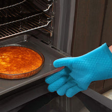 Load image into Gallery viewer, FineDecor Cooking Oven Heat Resistant Rubber Silicone Kitchen Hand Gloves Pack Of 1 Pair - FD 3400

