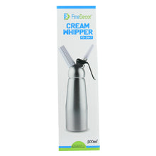 Load image into Gallery viewer, Finedecor Cream Whipper, Whipped Cream Dispenser Canister, 500 ML - FD 2917
