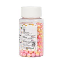 Load image into Gallery viewer, Glint Dual Tone Pearl Balls for Cake Decoration ( 7mm ) ( Yellow &amp; Pink ), 75g | Dual Colour Cake Sprinkle For Cake Decoration | 75g
