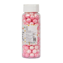 Load image into Gallery viewer, Glint Dual Tone Pearl Balls for Cake Decoration ( 10mm ) ( White &amp; Pink ), 150g | Dual Colour Cake Sprinkle For Cake Decoration | 150g
