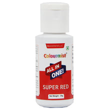 Load image into Gallery viewer, Colourmist All In One Food Colour (Super Red), 30g | Multipurpose Concentrated Color for Chocolates, Icing, Sweets, Fondant &amp; for All Food Products
