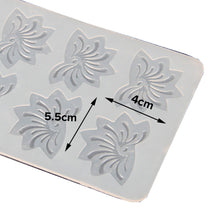 Load image into Gallery viewer, FineDecor Flower Pattern Silicone Chocolate Garnishing Mould (8 Cavity), Flower Shape Garnishing Sheet For Chocolate And Cake Decoration, FD 3508
