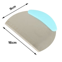 Load image into Gallery viewer, FineDecor Bench Scraper &amp; Chopper Stainless Steel Dough Scraper Pastry Cutter Chopper with Measurement - FD 3206
