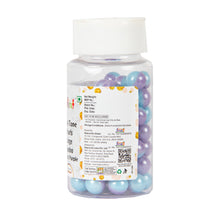 Load image into Gallery viewer, Glint Dual Tone Pearl Balls for Cake Decoration ( 10mm ) ( Blue &amp; Purple ), 75g | Dual Colour Cake Sprinkle For Cake Decoration | 75g
