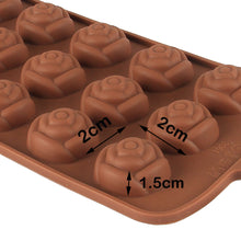 Load image into Gallery viewer, Finedecor Silicone Rose Design Chocolate Mould - FD 3143, (15 Cavities)
