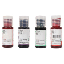 Load image into Gallery viewer, Colourmist Soft Gel Concentrated Color 20g each, Pack of 4(Christmas Red, Vibrant Violet, Mint Green, Red Red) gel Color For Fondant, Dessert, Baking
