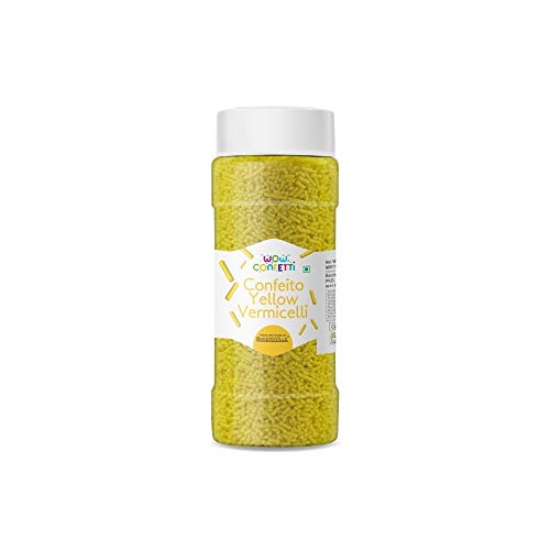 Wow Confetti™ Confeito Yellow Vermicelli (Sprinkles), 125g