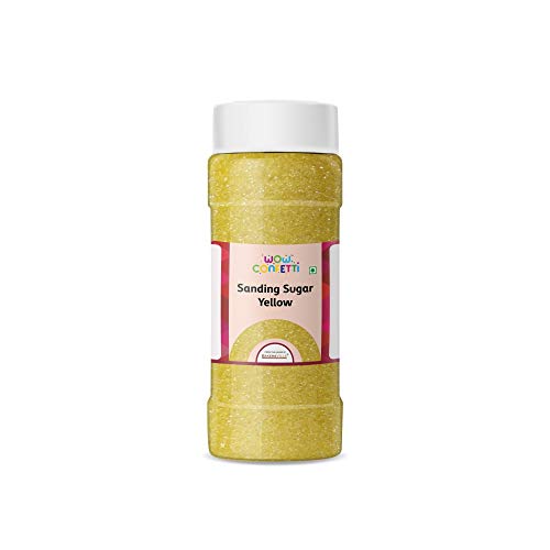 Wow Confetti Sanding Sugar (Yellow), 150g