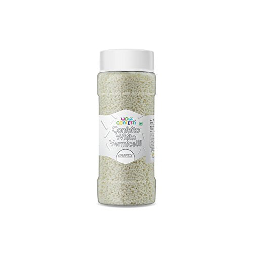 Wow Confetti White Vermicelli (Sprinkles), 125 g