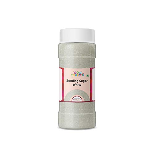 Wow Confetti Sanding Sugar (White), 150g