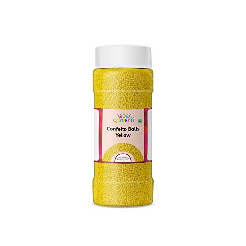 Wow Confetti Confeito Balls (Yellow), 150g