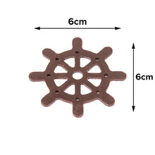 Load image into Gallery viewer, FineDecor Ship Steering Wheel Pattern Silicone Chocolate Garnishing Mould (6 Cavity), Garnishing Sheet For Chocolate And Cake Decoration, FD 3543
