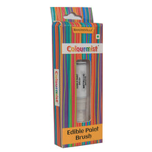 Load image into Gallery viewer, Colourmist Edible Paint Brush With Metallic Paint ( Metallic White ) | Food Colour Paint Brush For Dessert | 1pc
