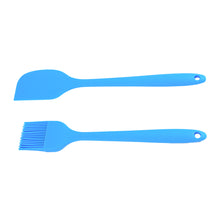 Load image into Gallery viewer, FineDecor 2 in 1 Combo of Brush &amp; Spatula Set | For Pastry,Cake Mixer,Decorating,Cooking,Baking,Grilling Tandoor |Baking Tools (Big), FD 3430
