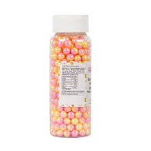 Load image into Gallery viewer, Glint Dual Tone Pearl Balls for Cake Decoration ( 7mm ) ( Yellow &amp; Pink ), 150g | Dual Colour Cake Sprinkle For Cake Decoration | 150g
