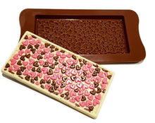 Load image into Gallery viewer, FINEDECOR Heart Shape Silicone Chocolate Bar Mould - FD 3432
