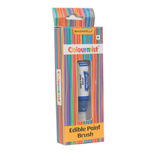 Load image into Gallery viewer, Colourmist Edible Paint Brush With Metallic Paint ( Metallic Violet ) | Food Colour Paint Brush For Dessert | 1pc
