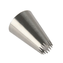 Load image into Gallery viewer, FineDecor Piping Tip, Stainless Steel Icing Piping Nozzle Tip, Cake Decorating Tools Cream Puff Decor Pastry Icing Piping Tool for Baker, 1psc (A14)
