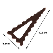Load image into Gallery viewer, FineDecor Triangle Wave Pattern Silicone Chocolate Garnishing Mould (6 Cavity), Garnishing Sheet For Chocolate And Cake Decoration, FD 3510
