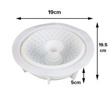 Load image into Gallery viewer, FineDecor Round Grid Shape Silicone Mousse Cake Mould, Non-stick  Round Shape Silicone Mould Tray for Baking, Dessert, Biscuit and Soap, FD 3175
