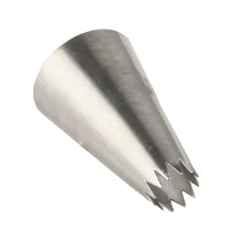 Load image into Gallery viewer, FineDecor Piping Tip, Stainless Steel Icing Piping Nozzle Tip, Cake Decorating Tools Cream Puff Decor Pastry Icing Piping Tool for Baker, 1psc (A35)
