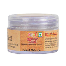 Load image into Gallery viewer, Glint Edible Luster Dust (Pearl White), 5g, Pearl Dust, Edible Sparkle Dust, Edible Product for Cake Decor, Glittering Shiner Dust, Pearl White - 5g
