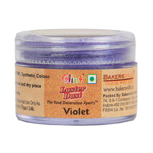 Load image into Gallery viewer, Glint Edible Luster Dust ( Violet ), 5g | Pearl Dust | Edible Sparkle Dust | Edible Product for Cake Decor | Glittering Shiner Dust | Violet - 5g
