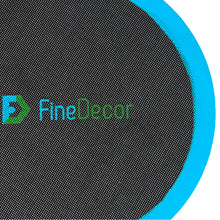 Load image into Gallery viewer, FineDecor Non-Stick Round Silicone Baking Mat Fiber Glass (11.8inch) 30cm Round Sheet Glass Rolling Dough Mat for Cake Cookie Macaron, Black  FD 3395
