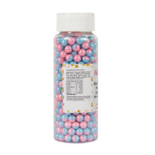 Load image into Gallery viewer, Glint Dual Tone Pearl Balls for Cake Decoration ( 7mm ) ( Blue &amp; Pink ), 150g | Dual Colour Cake Sprinkle For Cake Decoration | 150g
