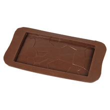 Load image into Gallery viewer, FineDecor Silicone Mould Cracked Chocolate Bar Shape Mould | Candy Mould | Jelly Mould | Baking Silicon Bakeware Mold | FD 3533
