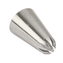 Load image into Gallery viewer, FineDecor Large Piping Tip, Stainless Steel Icing Piping Nozzle Tip, Cake Decorating Tools Cream Puff Decor Pastry Icing Tool for Baker, 1psc (B33)
