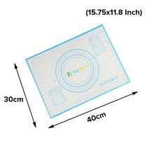 Load image into Gallery viewer, FineDecor Dough Measuring Mat (15.8*11.8inch)/(40*30cm), Non-Stick Silicone Rolling Baking Mat for Cookie, Macarons, Bread and Pastry (SMALL)-FD 3392
