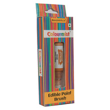 Load image into Gallery viewer, Colourmist Edible Paint Brush With Metallic Paint ( Metallic Bronze ) | Food Colour Paint Brush For Dessert | 1pc
