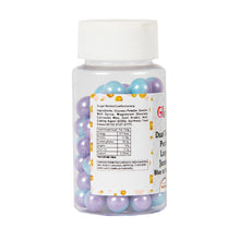 Load image into Gallery viewer, Glint Dual Tone Pearl Balls for Cake Decoration ( 10mm ) ( Blue &amp; Purple ), 75g | Dual Colour Cake Sprinkle For Cake Decoration | 75g

