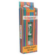 Load image into Gallery viewer, Colourmist Edible Paint Brush With Metallic Paint ( Metallic Green ) | Food Colour Paint Brush For Dessert | 1pc
