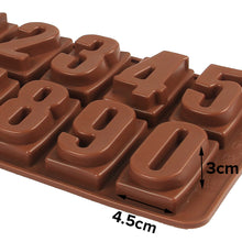 Load image into Gallery viewer, FineDecor Silicone Chocolate Mould Numeric Chocolate / Chocolate Number Candy Mold Ice Cube Tray - FD 3436
