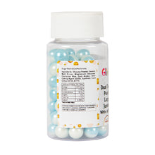Load image into Gallery viewer, Glint Dual Tone Pearl Balls for Cake Decoration ( 10mm ) ( White &amp; Blue ), 75g | Dual Colour Cake Sprinkle For Cake Decoration | 75g
